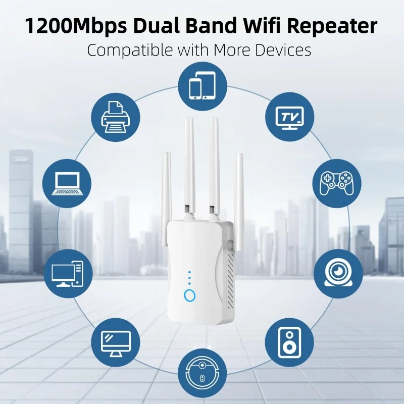 Home Improvement And Hardware - Wzmacniacz WiFi Dual Band 1200Mbps Bezprzewodowy