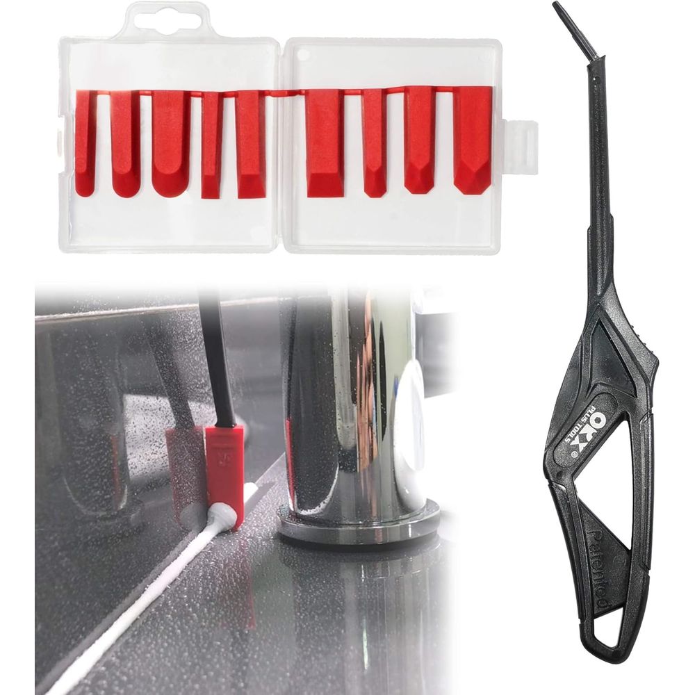 Bathroom Caulk Siliconized - Zestaw 10 narzędzi do uszczelniania, silikonowe